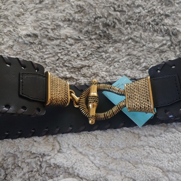 MARTINA MORI Made In Italy Leather Belt - Picture 2 of 5